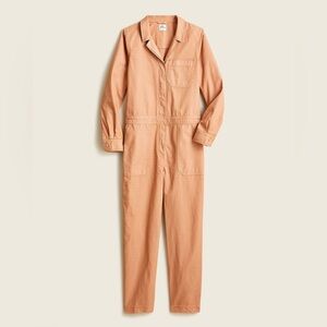 NWT J Crew Foundry Chino Utility Coveralls Jumpsuit Luxury Camel Size 4